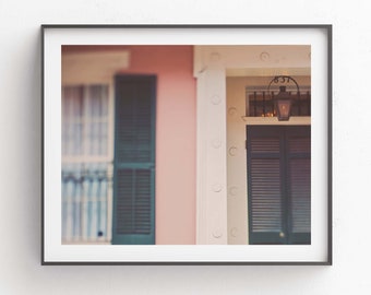 French Quarter Photograph, New Orleans Wall Art, Architecture, Baby Nursery Decor, Girls Room Print, New Orleans Photo, Wedding Gift