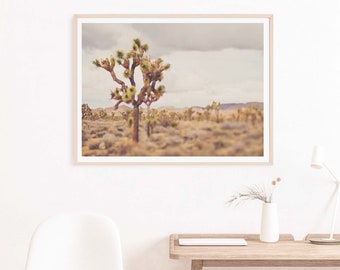 Boho Desert Print, Joshua Tree Photography, Southwestern Decor, Neutral Tones for Living Room, Bedroom, Myan Soffia, California Artwork