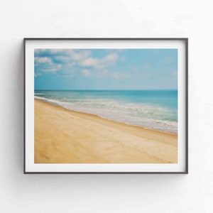 Virginia Beach Photograph, East Coast Summer, Ocean Print, Beachscape Wall Art, Nursery Decor, Nautical, Tidewater image 1