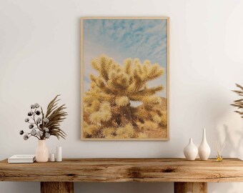 Cactus Print, Desert Wall Art, Southwestern Decor, TeddyBear Cholla Photograph, Arizona Photo, Green Cactus Photo, Nature Photography