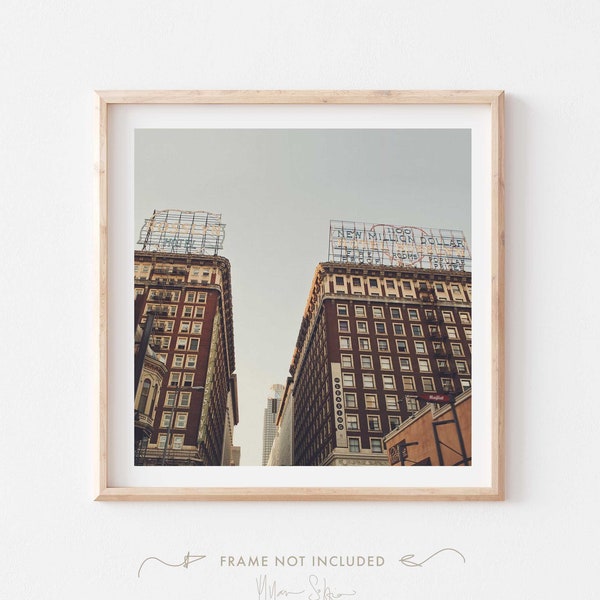 Downtown LA Photograph, Hotel Rosslyn Los Angeles Print, Architecture Photo, Urban Decor, Office Art, For Him, DTLA Photography, Myan Soffia