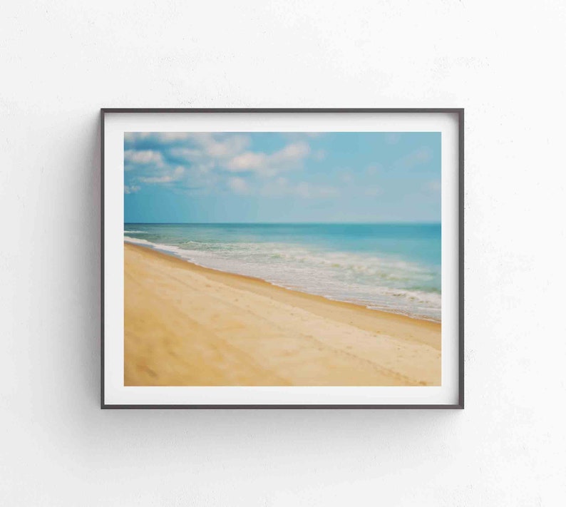 Virginia Beach Photograph, East Coast Summer, Ocean Print, Beachscape Wall Art, Nursery Decor, Nautical, Tidewater image 1