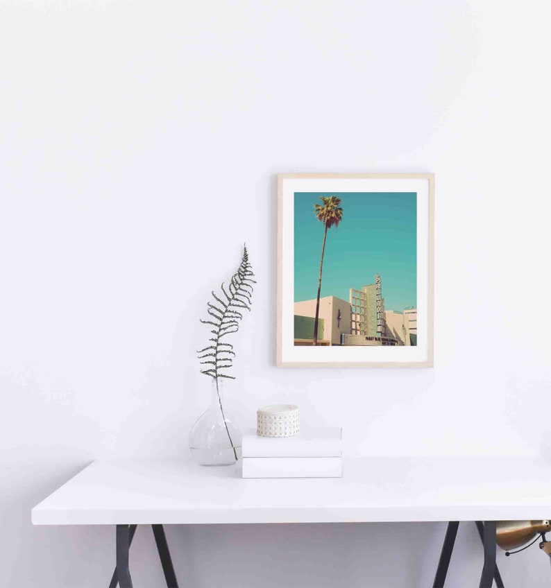 Hollywood Palladium Photograph, Los Angeles Print, Music Lovers Gift, Architecture Photo, Palm Tree, California Decor, Dorm Wall Art image 5