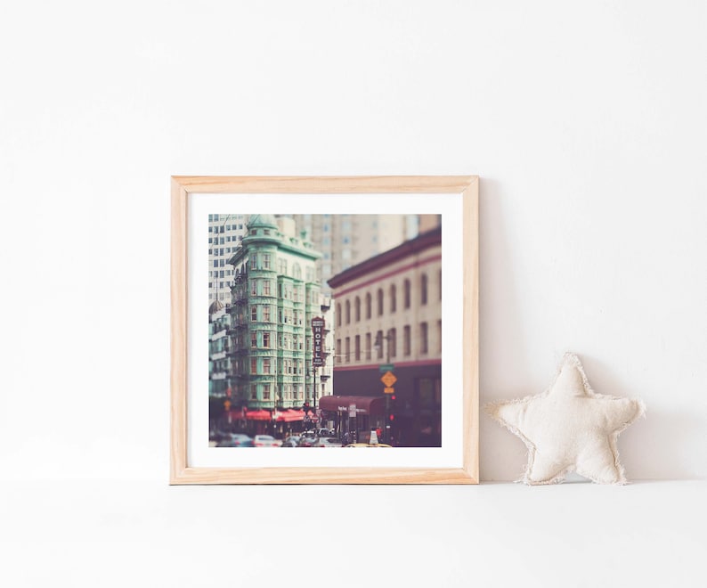 North Beach San Francisco Print, California Photography, Sentinel Building, Cafe Zoetrope, Movie Lovers Gift, Office Decor, City Photo image 4