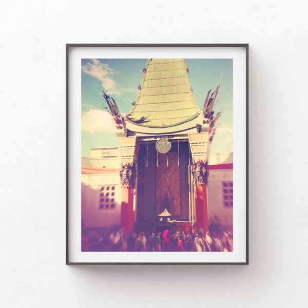 Grauman's Chinese Theatre Photo, Hollywood Wall Art, Teen Girls Decor, Los Angeles Photography, Best Friend Gift, Sisters, Movie Lovers