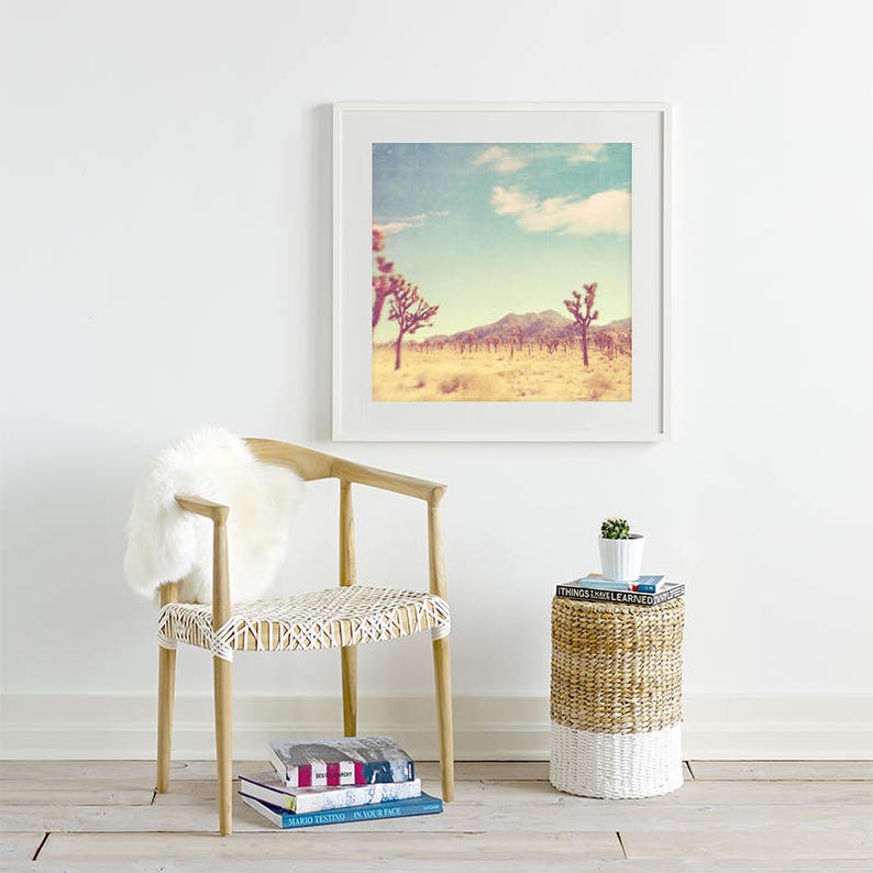 Framed Desert Print Joshua Tree Wall Art Southwest Photo Etsy