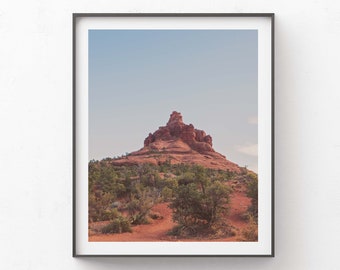 Sedona Art, Arizona Bell Rock Photo, Southwest Decor, Boho, Desert Print, Office Wall Art, For Him, Dads, Outdoor Lovers Gift