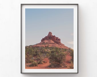 Sedona Art, Arizona Bell Rock Photo, Southwest Decor, Boho, Desert Print, Office Wall Art, For Him, Dads, Outdoor Lovers Gift
