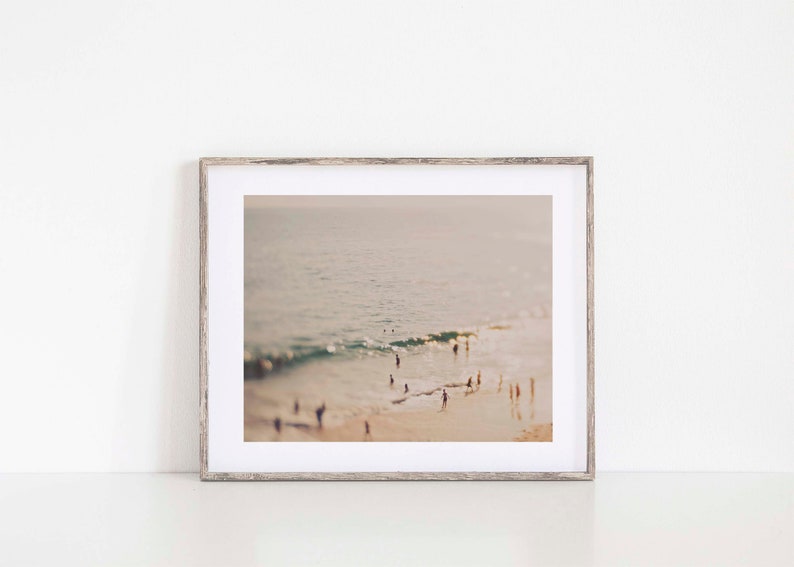 Aerial Beach Print, Baby Nursery Wall Art, Ocean Photography, Surreal Photo, Dorm Decor, Girls Room, Newlyweds Gift image 5