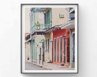 French Quarter Buildings Photo, New Orleans Print, Architecture Photograph, Louisiana, Travel Wall Art