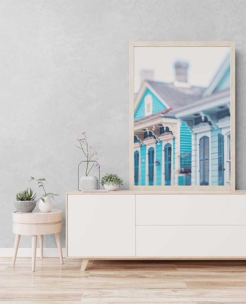 New Orleans Photo, Blue Wall Art, French Quarter Print, Architecture Photograph, Girls Room Decor, Nursery, Housewarming Gift image 4