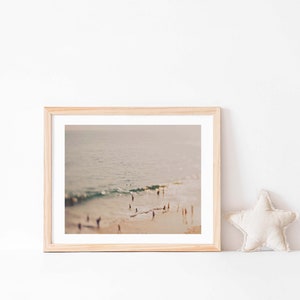 Aerial Beach Print, Baby Nursery Wall Art, Ocean Photography, Surreal Photo, Dorm Decor, Girls Room, Newlyweds Gift image 4