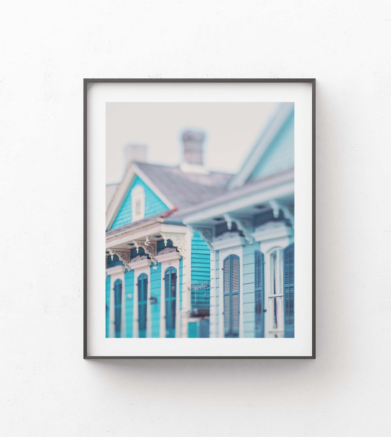 New Orleans Photo, Blue Wall Art, French Quarter Print, Architecture Photograph, Girls Room Decor, Nursery, Housewarming Gift image 6