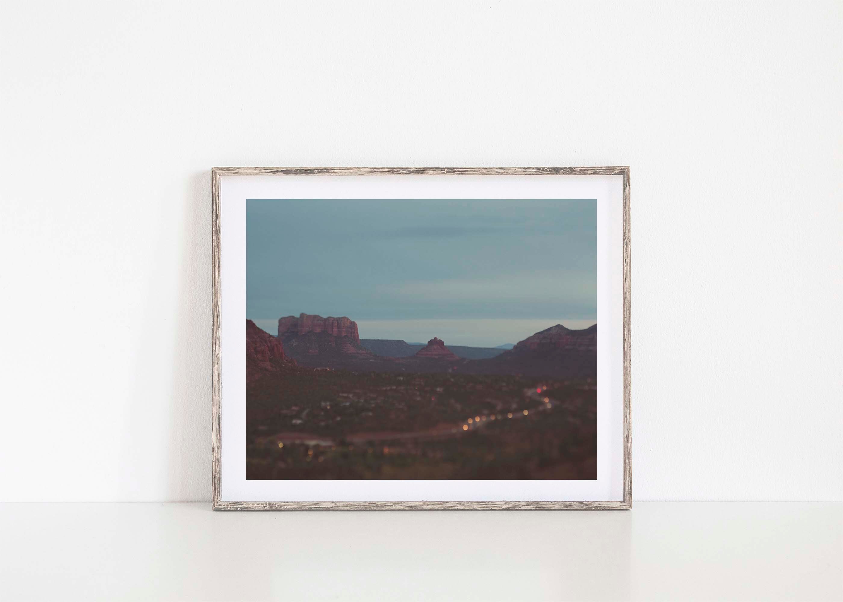 Arizona at Night Photography Prints Sedona Red Rocks Decor Southwestern Arizona at Night Photography Prints Sedona Red Rocks Decor Southwestern