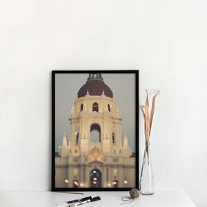 Pasadena City Hall Photo, Wedding Gift, Office Decor, Los Angeles Wall Art, Architecture Print, Bokeh, Nursery image 4