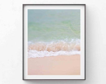 Beach Wave Print, Gulf Coast Photograph, Dreamy Wall Art, Florida Decor, Minimalist, Baby Room, Destin Photo