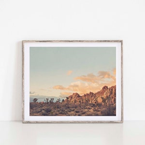 Joshua Tree Print, Desert Sunset Photography, Modern Boho, California Wall Art, Nursery Decor, Southwestern, Wedding Gift image 5
