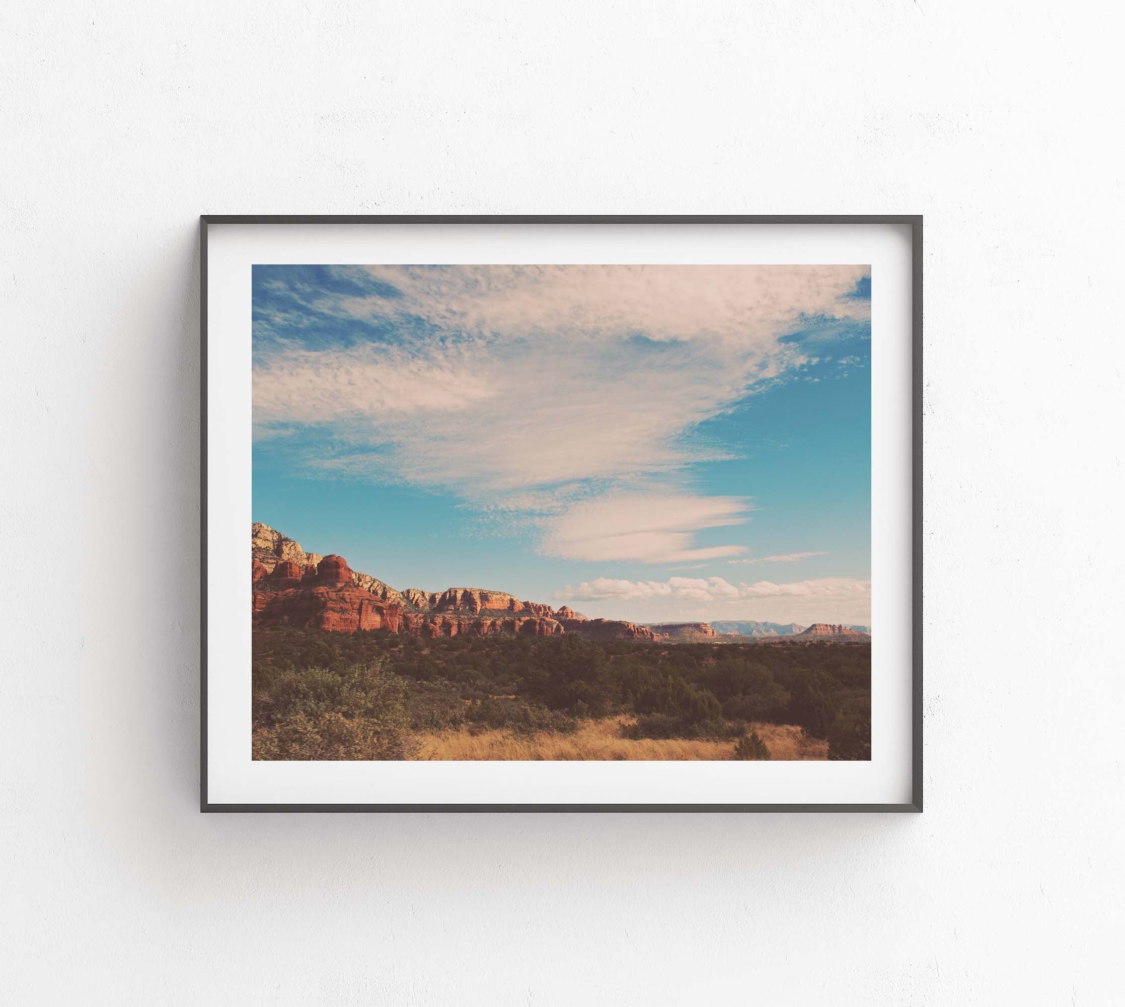 Arizona at Night Photography Prints Sedona Red Rocks Decor Southwestern Arizona at Night Photography Prints Sedona Red Rocks Decor Southwestern