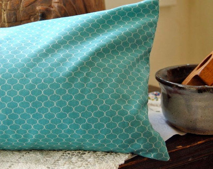 Buckwheat Hull Pillow Spa and Travel Pillow in Aqua Etsy