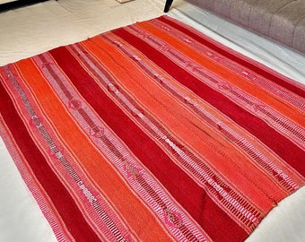 SONQO - Tapis péruvien - Cœur des Andes - Tapis en laine - Tapis de salon - Tapis vintage - Tapis fait main - Tapis du patrimoine andin - Tapis cadeau