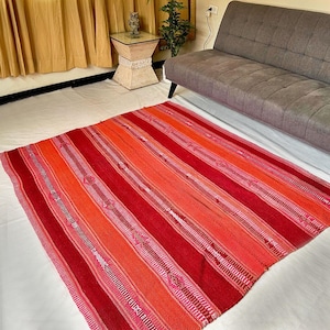 SONQO - Peruaans tapijt - Andes tapijt - Peruaans tapijt - Peruaanse handgemaakte deken - Peruaanse schat - Natuurlijke kleuren - Decohome - Textiel