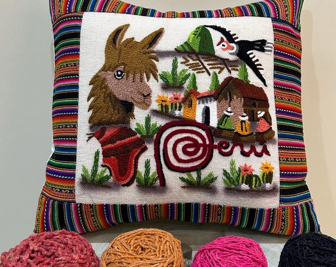 * Embroidered Cushion