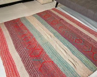 PHUYU - Tapis péruvien - Tapis tissé main Earth & Andes - Tapis en laine - Tapis de salon - Tapis vintage - Textile andin pour la maison - Tapis fait main
