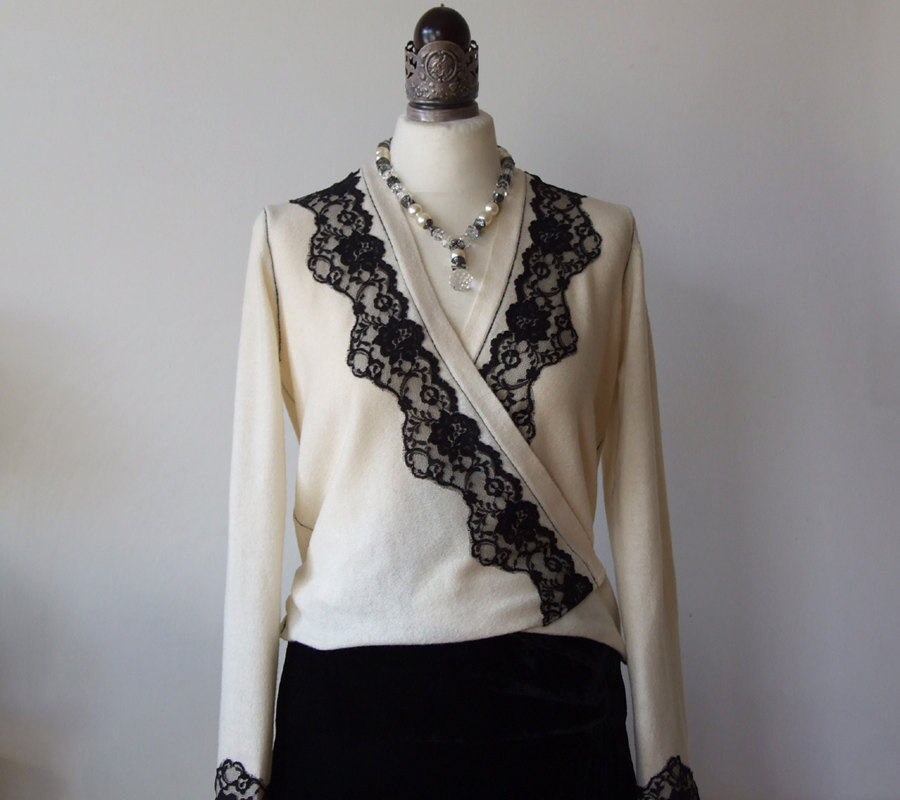 black criss cross sweater