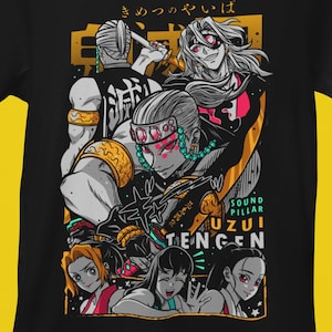 Tengen Shirt | Fire Style | Anime Shirt | Japanese Anime | Anime Lover Shirt | Anime Manga Shirt | Unisex Shirt | Graphic Anime Shirt, Gift For Anime Lovers, Fire Style, Otaku Shirt, Over Sized T-Shirt, Japanese Streetwear, Harajuku Clothing, SoundHashira, Tengen Uzui,