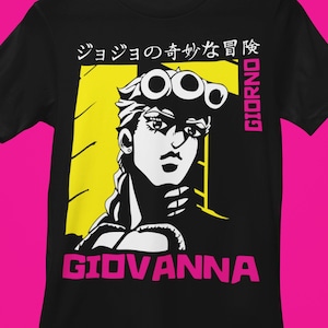 Anime Vintage Shirt: Giorno Giovanna Manga Graphic Tee