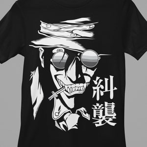 Camiseta de anime Hellsing: Camiseta unisex de vampiros de anime japonés