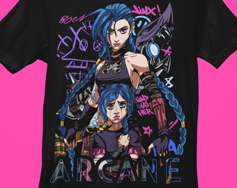 Camiseta Jinx: Camiseta de juego de League of Legends (LOL)