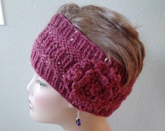 Handknit Wool Headbands/Earwarmers offered in 8 Colors