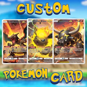 Carte Pokémon personnalisée, cadeau Pokémon personnalisé pour la Saint-Valentin, cadeaux Pokémon, portrait d'animal de compagnie personnalisé, cadeau Saint-Valentin, commission carte Pokémon