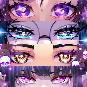 Custom Twitch Banner | Eye Banner | Twitch banner | Banner Design | High Resolution | Twitter | Youtube | Discord | Anime Ilustration
