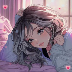 Custom Anime Portrait, Personalized PFP, Soft-Colored Illustration (Digital Download)