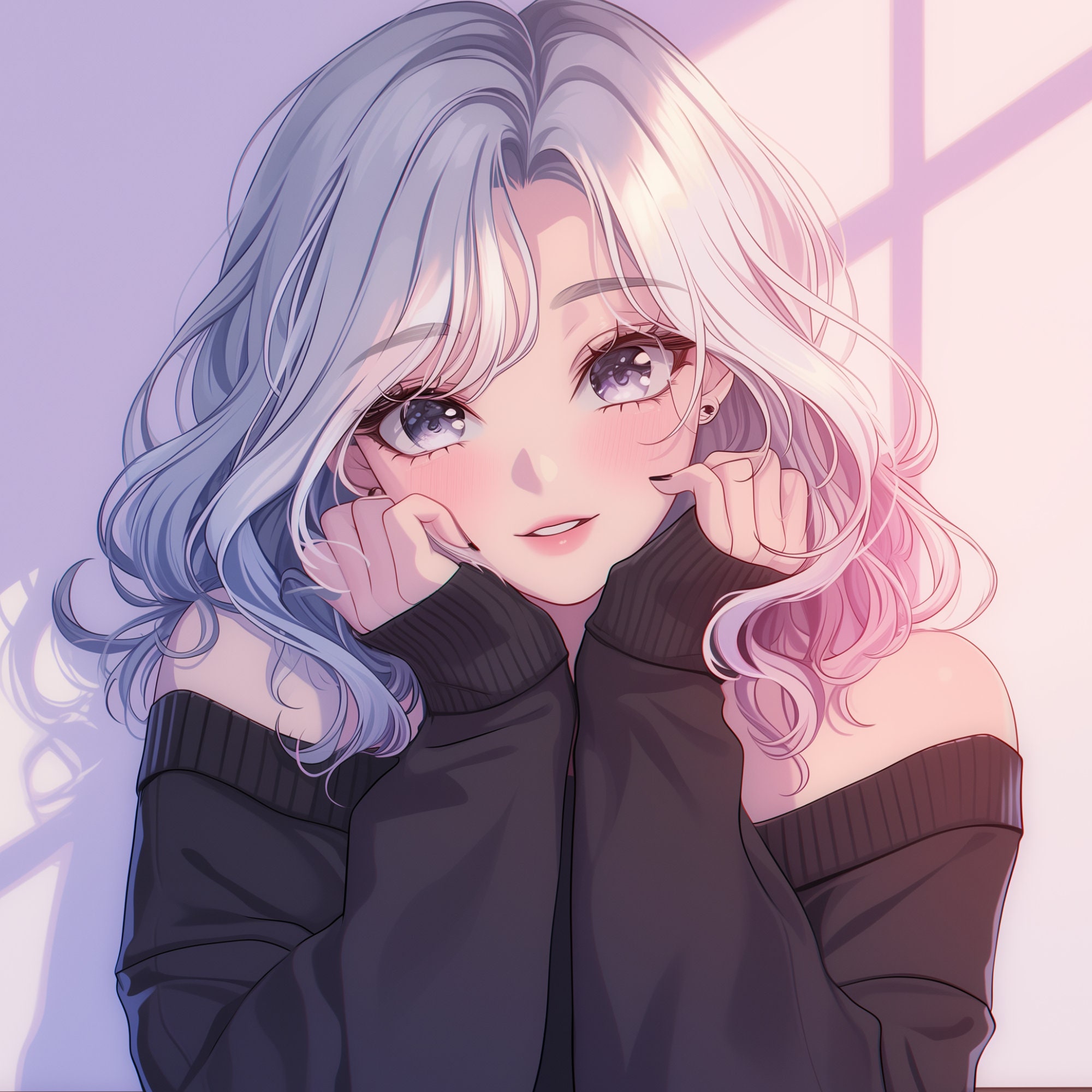 Custom Anime PFP Commission Twitch Avatar Illustration Anime Profile 