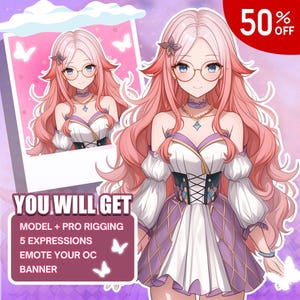 AANGEPASTE LIVE2D VTUBER-MODEL | Vtuber-activa | live2d-model | Pngknol | Anime | Anime-kunst | Vtuber mannelijk en vrouwelijk | Vtuber-ontwerp