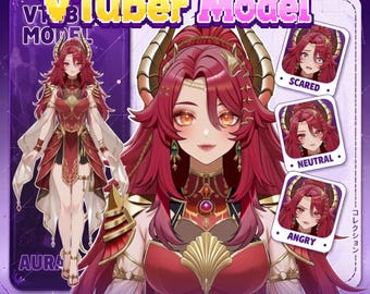 Anpassad Live2D VTuber-modell, anime-avatarkommission, PNGTuber-streamingkaraktär