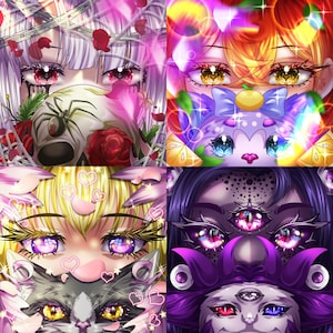 VTuber Eye Banner | Eye Toggle & Blinking Eyes Overlay for Streaming