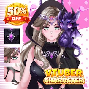 Custom VTuber Model Commission | Anime Live2D VTuber Avatar | VTuber for Twitch & YouTube | PNGTuber Option | Indie VTuber Artist