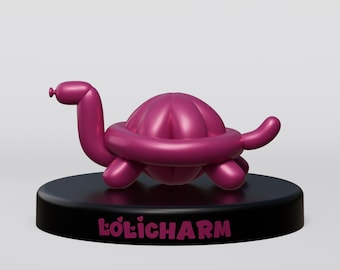 Luxury Balloon | Turtle Statue | 3D Print File | STL | Home Decor