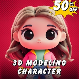 Benutzerdefiniertes 3D-Modell für den 3D-Druck | Personalisierte Figurine, D&D Charakter, Action-Figur Sculpting & 3D-Skulptur | 2D in 3D umwandeln