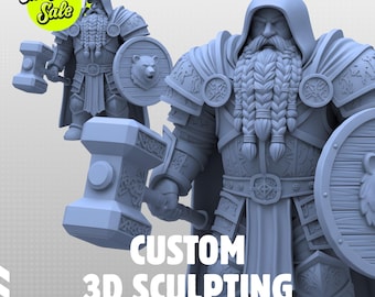 Custom 3D Character Model | 3D Printing, Collectibles (Digital File)