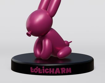 Luxury Balloon | Rabbit Statue | 3D Print File | STL | Home Decor