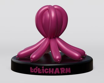 Luxury Balloon | Octopus Statue | 3D Print File | STL | Home Decor