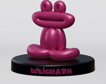Luxury Balloon | Frog Statue | 3D Print File | STL | Home Decor