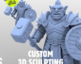 Custom 3D Printing | Sculpting Character Model | STL, OBJ Files