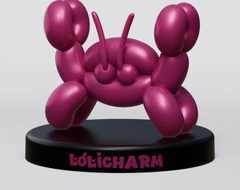 Luxury Balloon | Crab Statue | 3D Print File | STL | Home Decor
