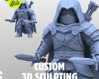 Custom Character 3D Model | 3D Printing On Demand (Digital File)